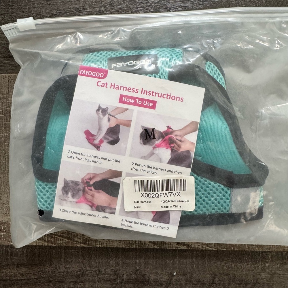 Medium Cat Harness Blue